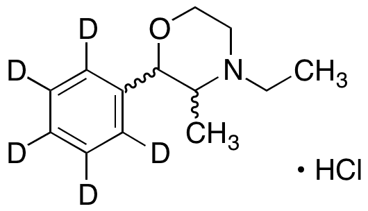 Phenmetetrazine-d5 Hydrochloride - Chemical structure and product image