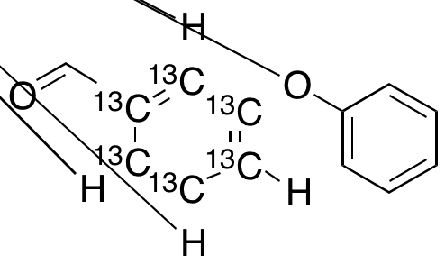 3-Phenoxy-benzaldehyde-1,2,3,4,5,6-13C6 - Chemical structure and product image