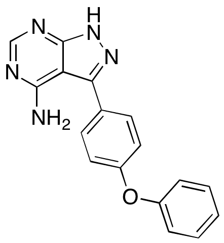 3-(4-Phenoxyphenyl)-1H-pyrazolo[3,4-d]pyrimidin-4-amine - Chemical structure and product image