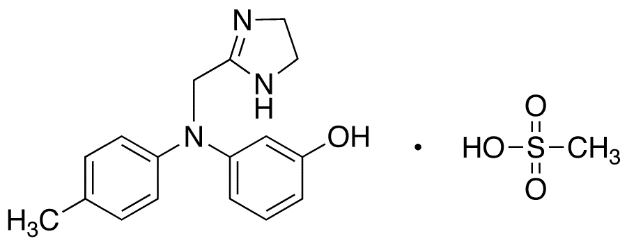 Phentolamine Methanesulfonate Salt - Chemical structure and product image