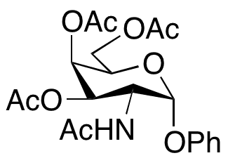 Phenyl 2-Acetamido-3,4,6-tri-O-acetyl-2-deoxy-alpha-D-galactopyranoside - Chemical structure and product image