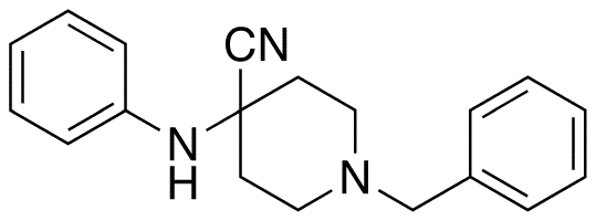 4-(Phenylamino)-1-benzyl-4-piperidinecarbonitrile - Chemical structure and product image