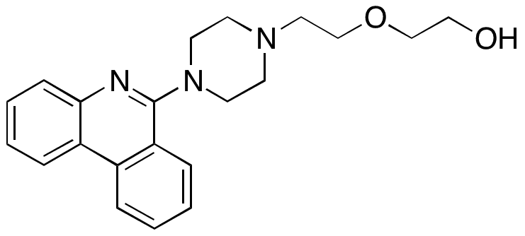 2-(2-(4-Phenanthridin-6-yl)piperazin-1-yl)ethoxy)ethanol - Chemical structure and product image