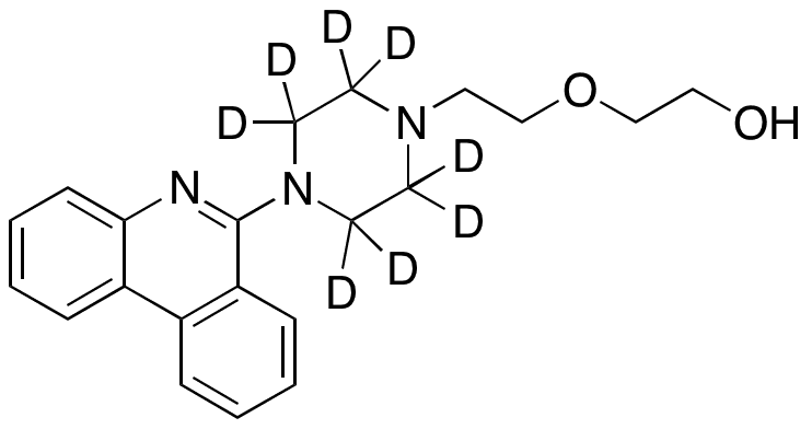 2-(2-(4-Phenanthridin-6-yl)piperazin-1-yl)ethoxy)ethanol-D8 - Chemical structure and product image