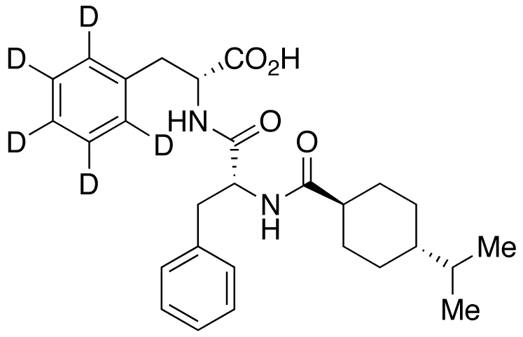 D-Phenylalanyl-d5 Nateglinide - Chemical structure and product image