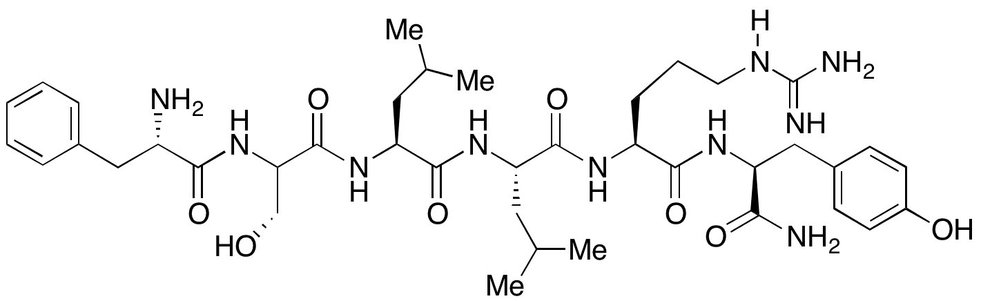 L-Phenylalanyl-L-seryl-L-leucyl-L-leucyl-L-arginyl-L-tyrosinamide - Chemical structure and product image