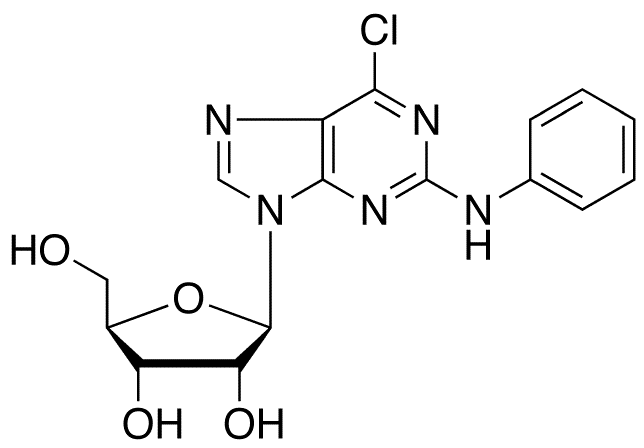 2-Phenylamino-6-chloropurine-9-beta-D-riboside - Chemical structure and product image