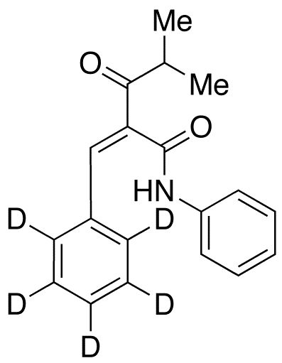N-4-Phenyl alpha-Benzylidene-d5 Isobutyrylacetamide - Chemical structure and product image