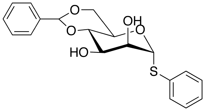 Phenyl 4,6-O-Benzylidene-1-thio-alpha-D-mannopyranoside - Chemical structure and product image