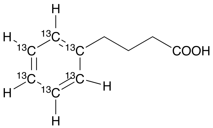 4-Phenylbutyric Acid-13C6 - Chemical structure and product image