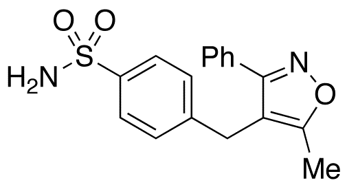 3-Phenyl-4-(4-aminosulfonylbenzyl)-5-methylisoxazole - Chemical structure and product image