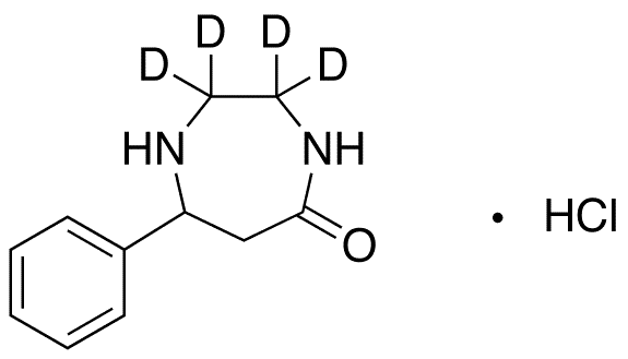 7-Phenyl-1,4-diazepan-5-one-d4 Hydrochloride - Chemical structure and product image