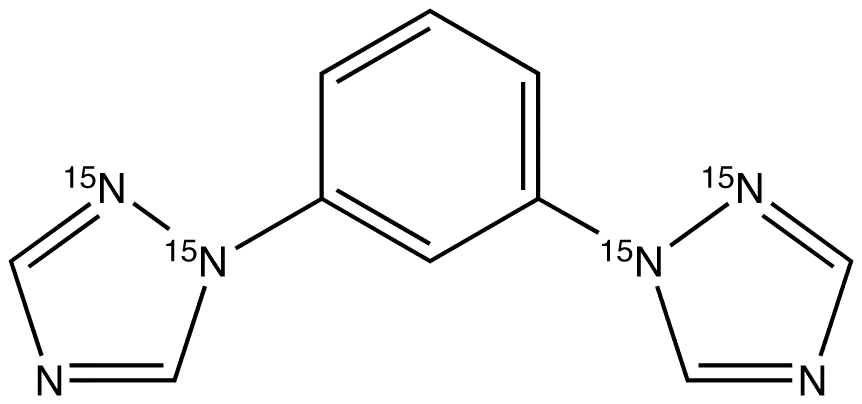 1,1-(1,3-Phenylene)bis-1H-1,2,4-triazole-15N4 - Chemical structure and product image