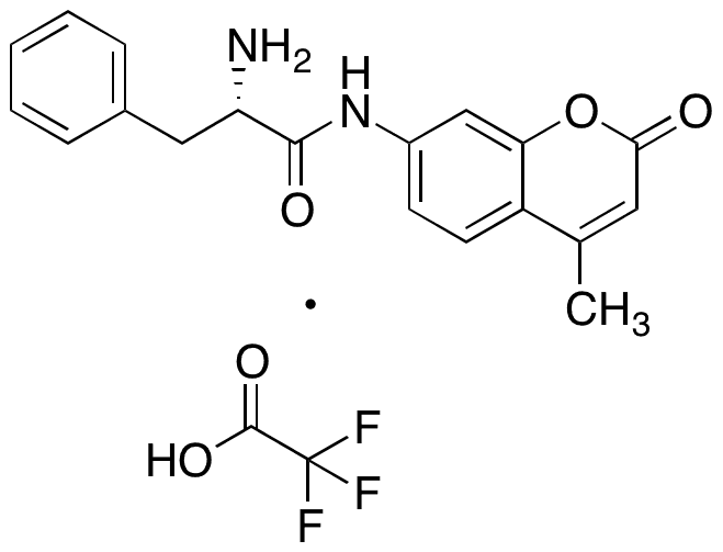 L-Phenylalanine 7-Amido-4-methylcoumarin, Trifluoroacetate Salt - Chemical structure and product image
