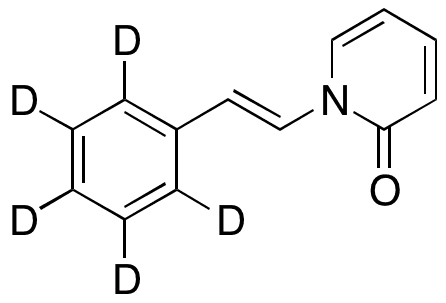 1-[(1E)-2-Phenylethenyl]-2(1H)-pyridinone-d5 - Chemical structure and product image