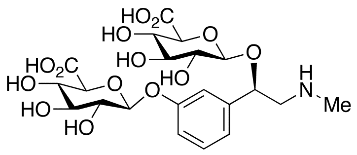 Phenylephrine 2-O-3-O-Diglucuronide - Chemical structure and product image