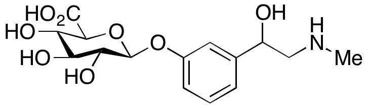 Phenylephrine beta-D-Glucuronide (Mixture of Diastereomers) - Chemical structure and product image