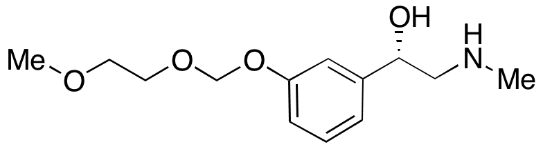 Phenylephrine 3-O-(2-Methoxyethoxymethyl) Ether - Chemical structure and product image
