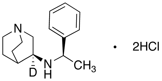 (3S)-N-[(1R)-1-Phenylethyl]-1-azabicyclo[2.2.2]octan-3-amine-d1 Dihydrochloride - Chemical structure and product image