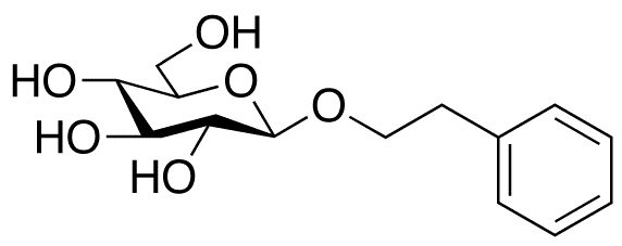 beta-Phenylethyl beta-D-Glucoside - Chemical structure and product image