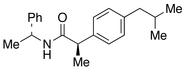 (R,R)-N-(1-Phenylethyl) Ibuprofen Amide - Chemical structure and product image