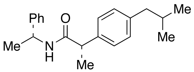 (R,S)-N-(1-Phenylethyl) Ibuprofen Amide - Chemical structure and product image