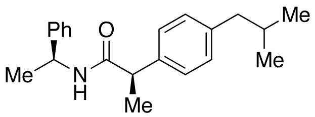 (S,R)-N-(1-Phenylethyl) Ibuprofen Amide - Chemical structure and product image