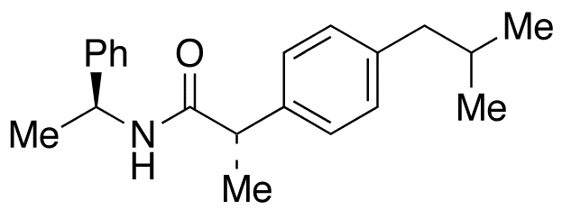 (S,S)-N-(1-Phenylethyl) Ibuprofen Amide - Chemical structure and product image