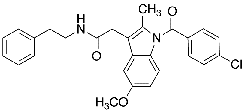 N-(2-Phenylethyl)indomethacin Amide - Chemical structure and product image