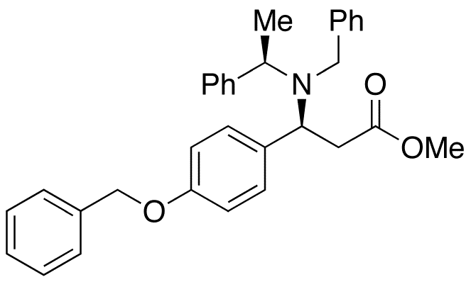 (betaS)-beta-[[(1R)-1-Phenylethyl](phenylmethyl)amino]-4-(phenylmethoxy)-benzenepropanoic Acid Methyl Ester - Chemical structure and product image