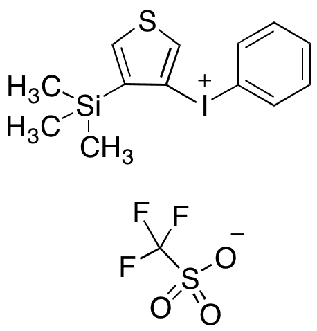 Phenyl[4-(trimethylsilyl)thiophen-3-yl]iodonium Trifluoromethanesulfonate - Chemical structure and product image