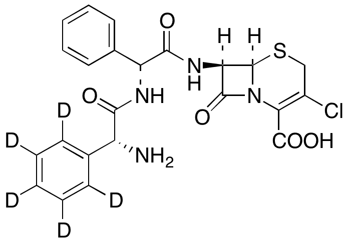 D-Phenylglycyl Cefaclor-d5 - Chemical structure and product image