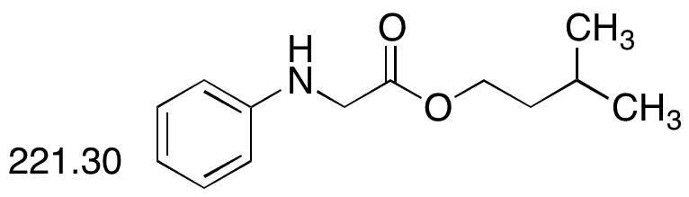 N-Phenylglycine Isopentyl Ester - Chemical structure and product image
