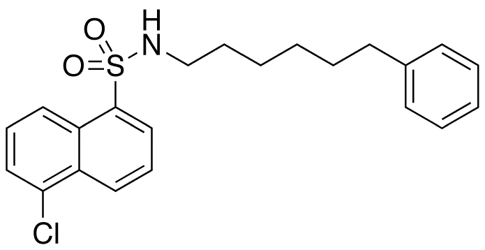 N-(6-Phenylhexyl)-5-chloro-1-naphthalenesulfonamide - Chemical structure and product image