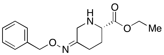(2S)-5-[(Phenylmethoxy)imino]-2-piperidinecarboxylic Acid Ethyl Ester - Chemical structure and product image