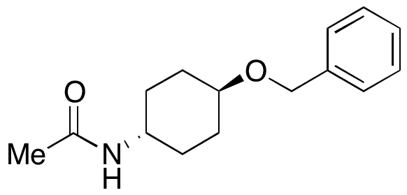 trans-N-[4-(Phenylmethoxy)cyclohexyl]acetamide - Chemical structure and product image