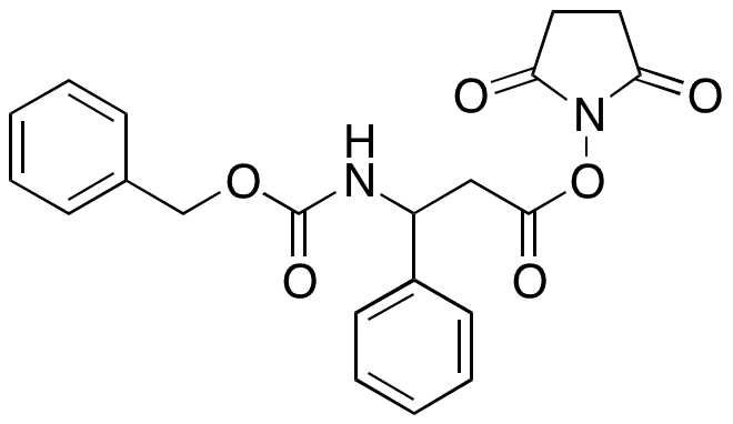 beta-[[(Phenylmethoxy)carbonyl]amino]-benzenepropanoic Acid 2,5-Dioxo-1-pyrrolidinyl Ester - Chemical structure and product image