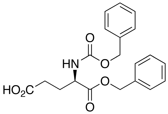 N-[(Phenylmethoxy)carbonyl]-D-glutamic Acid 1-(Phenylmethyl) Ester - Chemical structure and product image