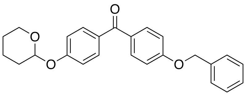 [4-(Phenylmethoxy)phenyl][4-[(tetrahydro-2H-pyran-2-yl)oxy]phenyl]-methanone - Chemical structure and product image
