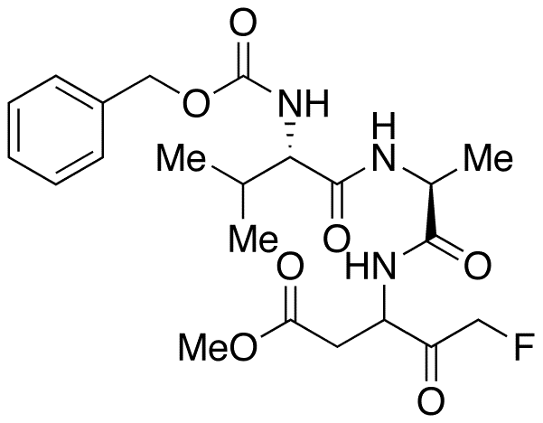 N-[(Phenylmethoxy)carbonyl]-L-valyl-N-[3-fluoro-1-(2-methoxy-2-oxoethyl)-2-oxopropyl]-L-alaninamide - Chemical structure and product image