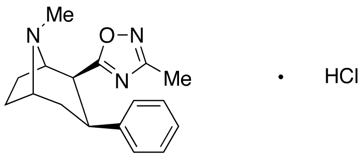 (1R,2S,3S,5S)-3-Phenyl-2-(3-methyl-1,2,4-oxadiazol-5-yl) Tropane - Chemical structure and product image