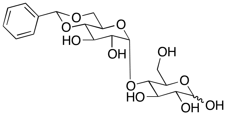 4-O-[4,6-O-(Phenylmethylene)-alpha-D-glucopyranosyl]-D-glucose - Chemical structure and product image