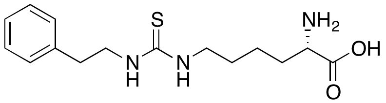 N6-{[(2-Phenylethyl)amino]carbonothioyl}lysine (PEITC-Lys) - Chemical structure and product image