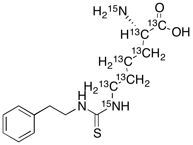 N6-{[(2-Phenylethyl)amino]carbonothioyl}lysine-13C6,15N2 - Chemical structure and product image