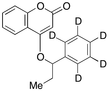 4-(1-Phenylpropoxy)-2H-chromen-2-one-d5 - Chemical structure and product image