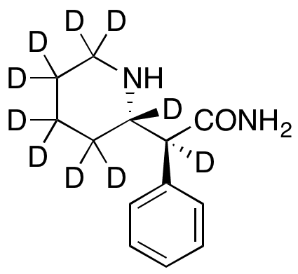 L-threo-alpha-Phenyl-2-piperidineacetamide-d10 - Chemical structure and product image
