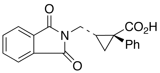 cis-1-Phenyl-2-(phthalimidomethyl)cyclopropanecarboxylic Acid - Chemical structure and product image