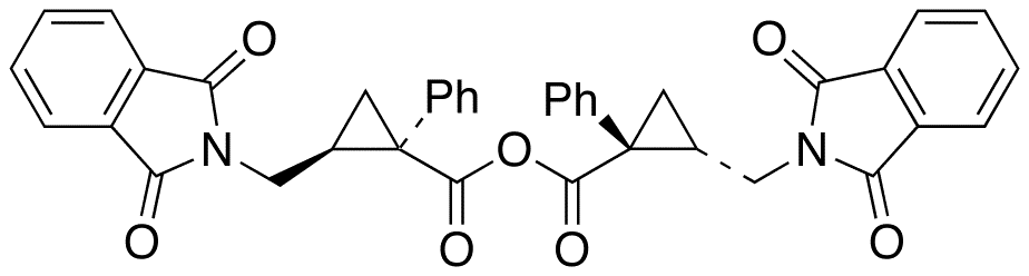 cis-1-Phenyl-2-(phthalimidomethyl)cyclopropanecarboxylic Anhydride - Chemical structure and product image
