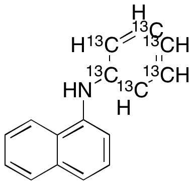 N-(13C6-Phenyl)-1-napthyl Amine - Chemical structure and product image