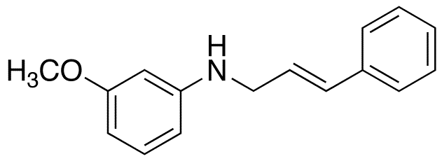 N-(3-Phenyl-2-propenyl)-3-methoxyaniline - Chemical structure and product image